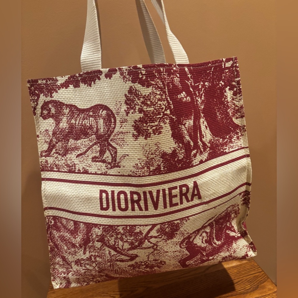 CHRISTIAN DIOR DIORIVIERA RATTAN TOTE BAG - LIMITED EDITION - Picture 4 of 6